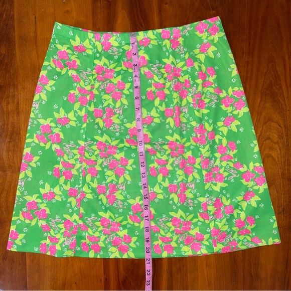 Vintage 70s 80s "The Lilly" Lilly Pulitzer Vibrant Polyester Skirt - Picture 12 of 12
